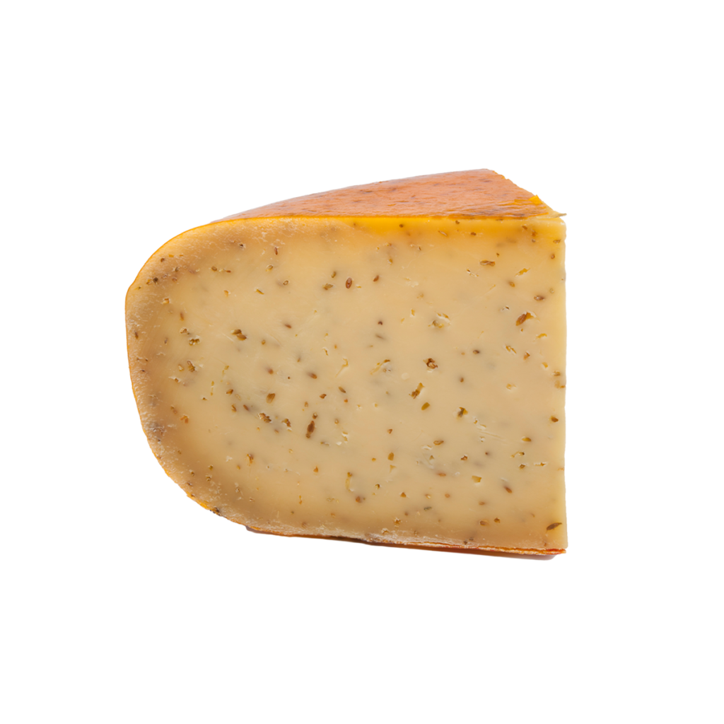 Gouda cheese wedge